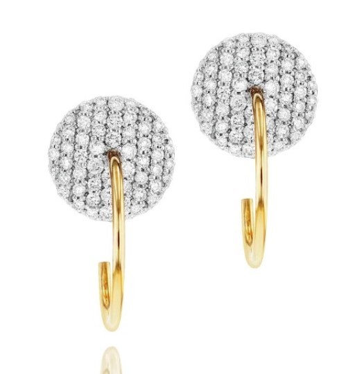 Phillips House 14K Yellow  Gold Wire Hoop Earrings