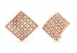 Roberto Coin "Barocco"  18K Rose Gold & Diamond Earrings