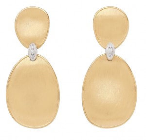 Marco Bicego 18k Yellow & White Gold Lunaria Collection Earrings