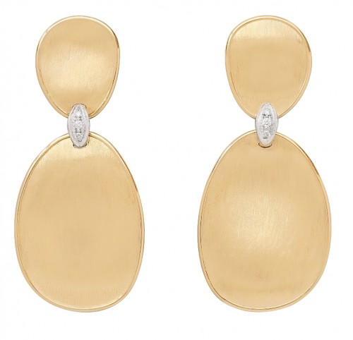Marco Bicego 18k Yellow & White Gold Lunaria Collection Earrings