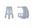 Kwiat 18k White Gold Three Row Diamond Ear Cuff