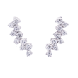 18k White Gold & Diamond Climber Earrings
