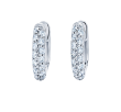 Kwiat 18k White Gold & Diamond Huggie Hoop Earrings