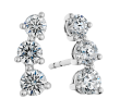 18k White Gold & Diamond Climber Earrings