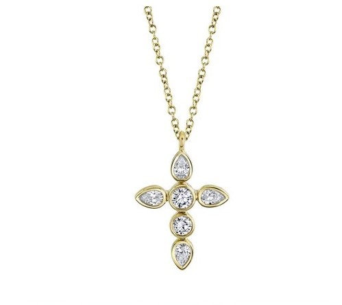 https://www.simonsjewelers.com/upload/product/Yellow Gold Diamond Cross Pendant