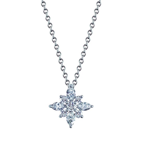 Kwiat Platinum & Diamond Star Pendant Necklace