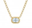Kwiat 18k Yellow Gold Ashoka Bezel Set Diamond Pendant