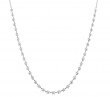 18k White Gold Diamond Station Necklace