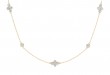 Kwiat 18k Yellow Gold "Diamond Strings" Quads Necklace