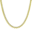 18k White & Yellow Gold Diamond Necklace