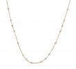 18k Yellow Gold Cascade Diamond Bezel Necklace