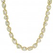 Rahaminov 18k Yellow Gold & Mixed Shape Diamond Tennis Necklace