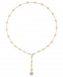 Marco Bicego 18k Yellow Gold & Diamond Africa Alta Collection Lariat Necklace