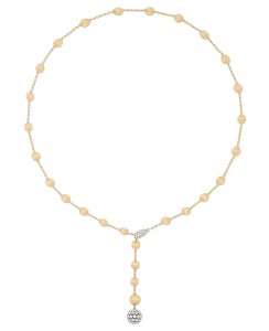 Marco Bicego 18k Yellow Gold & Diamond Africa Alta Collection Lariat Necklace