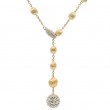 Marco Bicego 18k Yellow Gold & Diamond Africa Alta Collection Lariat Necklace