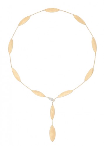 Marco Bicego 18k Yellow & White Gold Lunaria Twist Collection Necklace