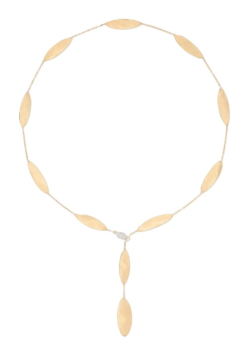 Marco Bicego 18k Yellow & White Gold Lunaria Twist Collection Necklace