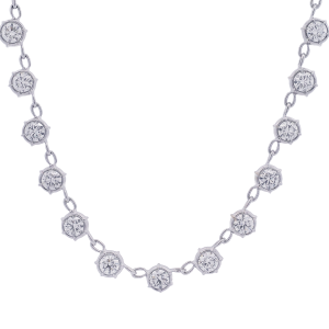 Rahaminov 18k White Gold & Diamond "Elizabeth" Necklace