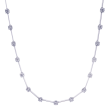 Rahaminov 18k White Gold & Diamond Bar Necklace