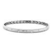18k White Gold Diamond Bangle Bracelet