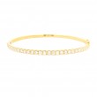 18k Yellow Gold Diamond Bangle Bracelet
