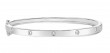 14K White Gold & Diamond Bangle Bracelet
