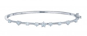 Kwiat 18k White Gold "Star Set" Starry Night Bangle