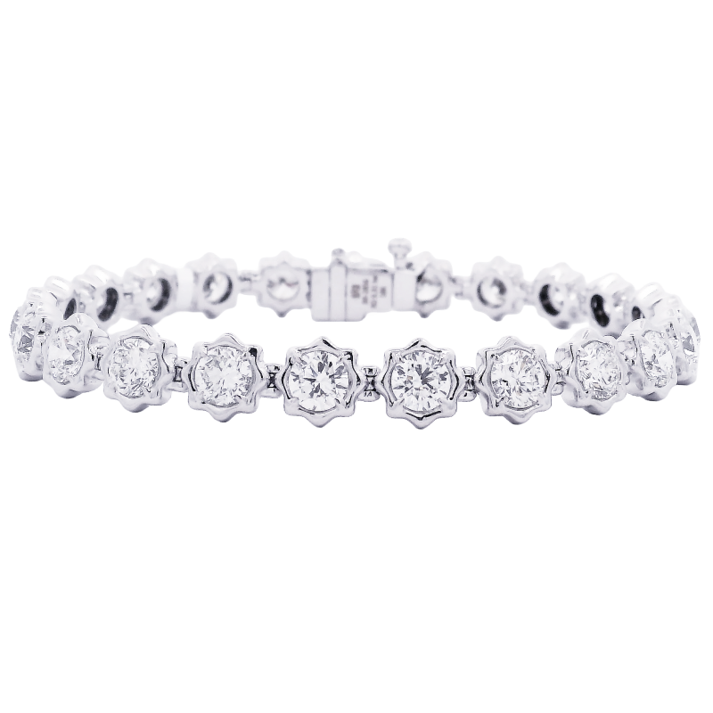 Rahaminov 18k White Gold "Victoria" Diamond Bracelet