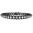 Rahaminov 18k White Gold with Black Rhodium Men's Diamond Bracelet