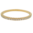 18k Yellow Gold & Diamond Stretch Bracelet