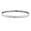 18k White Gold Gypsy Diamond Bangle Bracelet