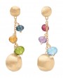Marco Bicego Africa Collection 18k Yellow Gold Multi-Color Gemstone Drop Earrings