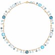 Marco Bicego Paradise Collection 18k Yellow Gold Necklace with Mixed Topaz