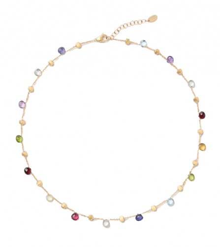 Marco Bicego 18k Yellow Gold & Mixed Gemstone Paradise Collection Necklace