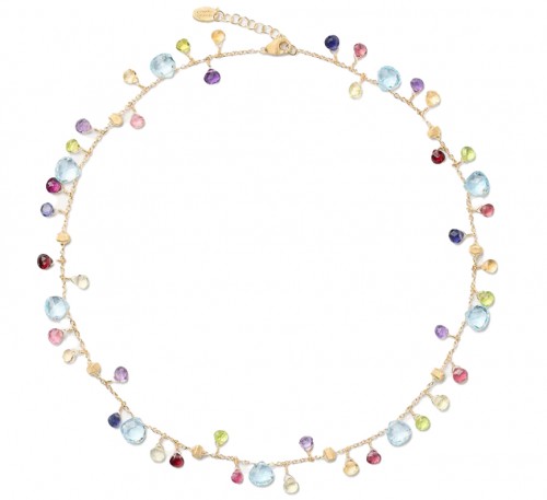 Marco Bicego 18k Yellow Gold & Mixed Gemstone Paradise Collection Necklace