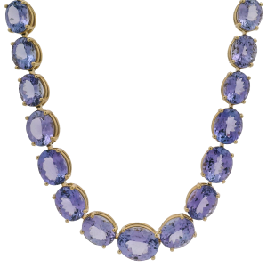 Rahaminov 18k Yellow Gold & Tanzanite Necklace