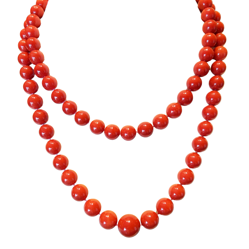 Estate Coral Bead Necklace