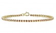 14k Yellow Gold & Ruby Bezel Set Tennis Bracelet