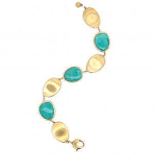 Marco Bicego 18k Yellow Gold & Amazonite Lunaria Collection Bracelet