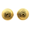 Davide Molina 18k Yellow Gold Swirl Button Earrings