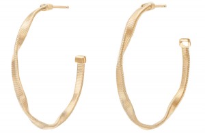 Marco Bicego 18k Yellow Gold Marrakech Collection Medium Hoop Earrings.