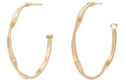 Marco Bicego 18k Yellow Gold Marrakech Collection Medium Hoop Earrings.