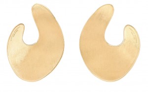 Marco Bicego 18k Yellow Gold Lunaria Collection Large Flat Hoop Earrings
