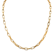 18k Yellow Gold Oval Link Chain Necklace