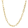 Roberto Coin 18k Yellow Gold Flat Oval Link Necklace