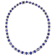 Oscar Heyman Platinum, Ceylon Sapphire & Diamond Necklace