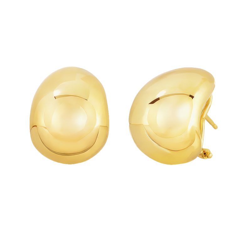 Roberto Coin 18k Yellow Gold Wide Teardrop Earrings
