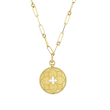 Roberto Coin 18k Yellow Gold & Diamond Venetian Princess Medallion Necklace