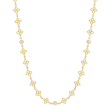 Roberto Coin 18k Yellow Gold & Diamond Princess Flower Necklace