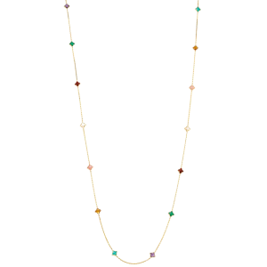 Roberto Coin 18k Yellow Gold & Multicolor Gemstone Venetian Princess Flower Necklace
